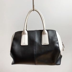 Charles Jourdan leather satchel purse